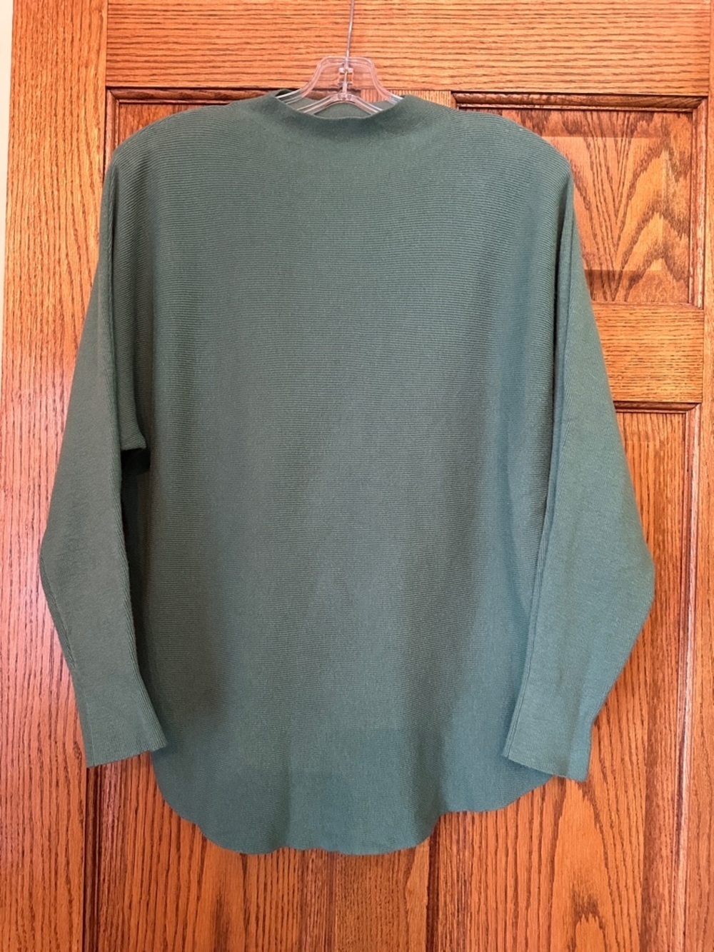 Vila Milano Green Knit Crewneck Sweater